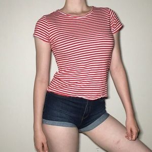 🤎4 for $10🤎H&M Basic Striped Baby Tee